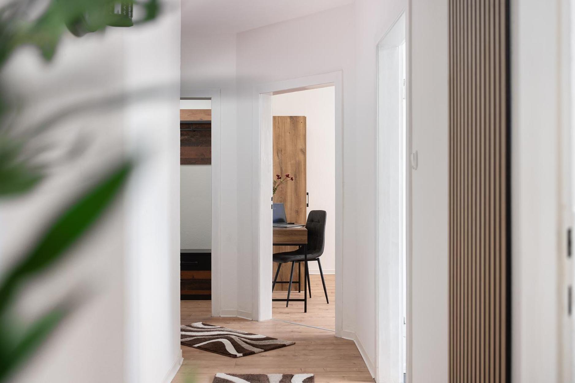 1-4 Gaeste Wohnung W-Lan, Netflix, Amazon, Parken, Arbeitsplatz, 24H Check In ,Vollausgestattet Kueche, Handtuecher Seife U,V,M Fuer Geschaeftsreisende, Paare, Familien , Datteln Kültér fotó
